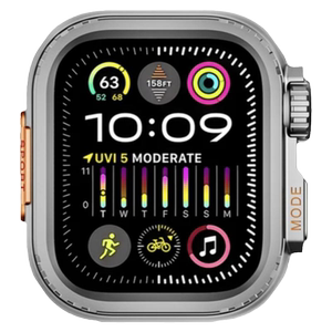 秒变ultra49适用iwatch45mm44金属保护壳一体旋钮后盖防摔苹果手表外壳边框合金applewatch456789se改装个性