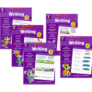 Scholastic Success With Writing Grade 1-5 美国学乐成功系列英语写作全彩版 小学英语教辅 英文原版进口图书