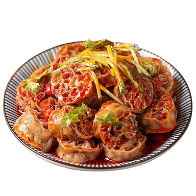 低脂吸汁免煮荞麦面藕黑全麦面皮圈大面筋素纯干货凉拌菜速食食材