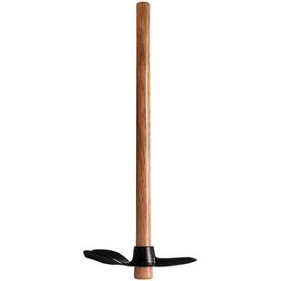 全钢十字镐头锄头户外翻地工具圆口小洋镐羊角挖笋挖土桩树根神器