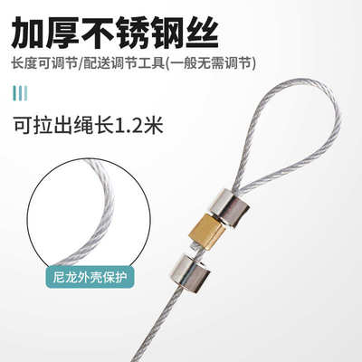 玻璃门自动回弹器拉绳闭合简易闭门器免打孔推拉门静音缓冲关门器