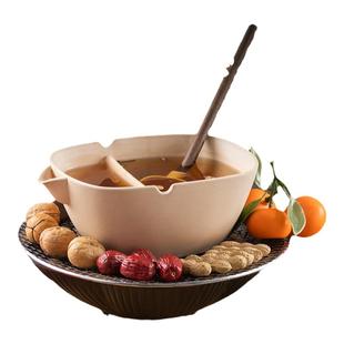 容山堂粗陶围炉煮茶壶煮茶器煮茶炉煮奶茶陶罐煮茶砂锅电陶炉套装