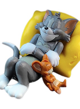 创意可爱卡通猫和老鼠车载摆件