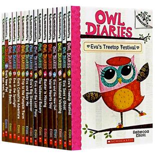 【#20册新书 送音频 单本特价】学乐猫头鹰日记20册 Owl Diaries大树系列儿童桥梁章节书小学生英语课外读物派对日记 冒险求救