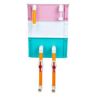 定制DIY乌龟鱼溪流缸小型长方形工业风周转箱滴流过滤盒配件全套