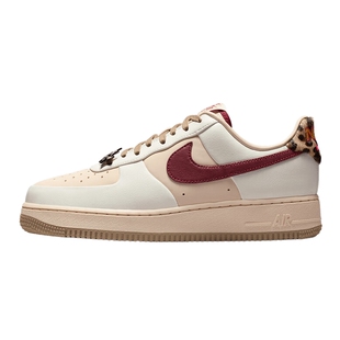 Nike耐克女鞋AIR FORCE 1豹纹空军一号运动鞋休闲板鞋IM7510-262