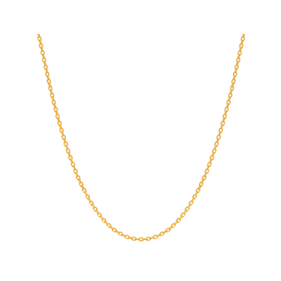 18K金方格O字链项链明牌珠宝