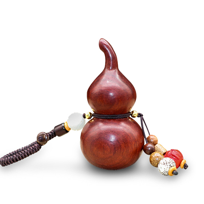 黑紫檀木小葫芦汽车钥匙扣挂件