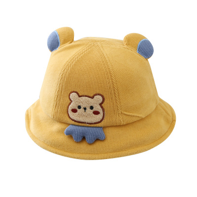 秋冬保暖卡通小熊户外儿童帽子