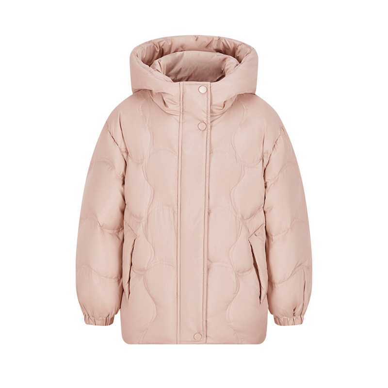 雪中飞儿童羽绒服女童短款外套冬