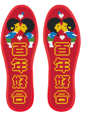 十指巧2022十字绣鞋垫加厚自己绣