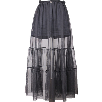 网纱蓬蓬裙拼接罩裙衬裙裙帘