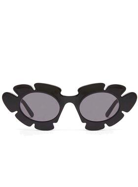 自营1h可退 欧洲直邮Loewe罗意威Flower系列男女同款眼镜黑色镜框