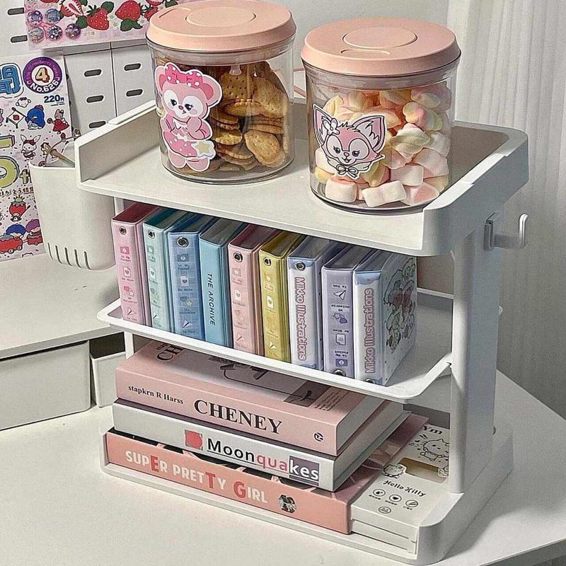 【家居好物】多功能学习办公室书桌面上置物架多层收纳架子杂物