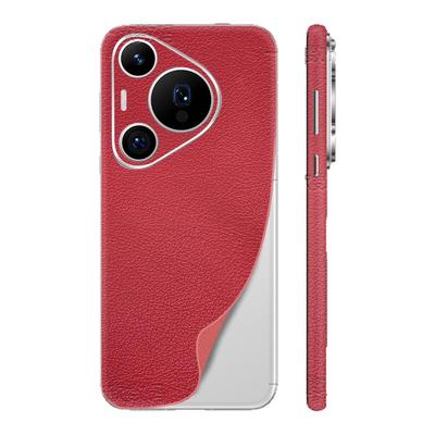 素皮背膜适用华为pura70手机后膜新款皮纹贴膜p70pro十全包镜头边框膜70ultra高端超薄散热防滑改色后壳贴纸