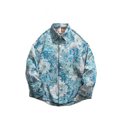 Veaffor美式潮高定花卉提花夹克