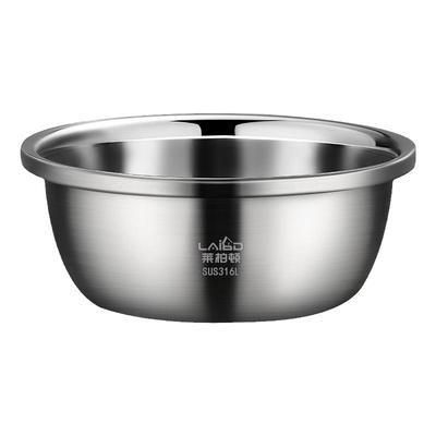 莱柏顿316L不锈钢带盖盆精钢打造