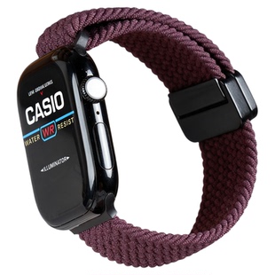 2026新款｜适用苹果S11表带iWatchS10手表AppleWatch9磁吸ultra编织SE新梅子3高级2男款S8运动7透气6透气腕带