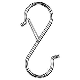 防风不锈钢S型挂钩免打孔吊钩厨房卧室挂衣勾子晒挂腊肉收纳神器