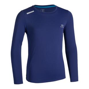 迪卡侬运动T恤男童女童儿童春秋防晒长袖速干衣上衣童装打底KIDC