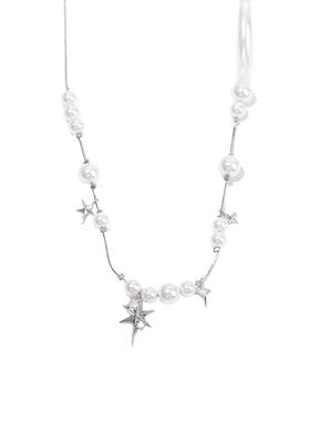 三福珠珠璀璨星河短项链单条 时尚小众气质首饰配饰链条