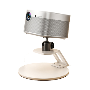 白色投影仪支架桌面万向云台可调节投影机架子可移动适用于极米当贝小米大眼橙康佳酥影卧室客厅多功能放置台