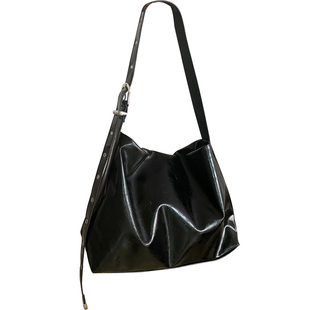 2026新款黑色软皮大容量通勤休闲托特包女包韩版时尚单肩斜挎大包