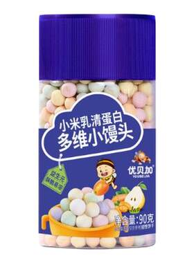 优贝加儿童健康零食小馒头易抓握