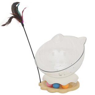 猫转盘球猫玩具自嗨解闷逗猫棒羽毛太空舱猫窝消耗体力小猫咪用品