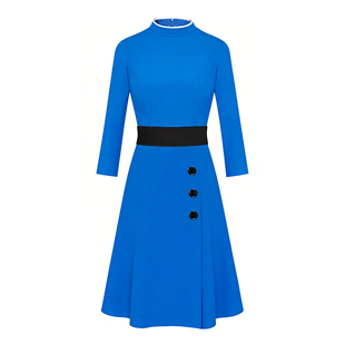 空姐制服女夏职业装修身连衣裙服务员前台售楼工作服空乘经理