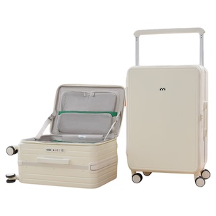 28寸大容量侧开盖行李箱宽拉杆2026热卖26女铝框深仓旅行男拉杆箱