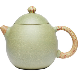 宜兴纯全手工紫砂壶名家正宗龙旦壶豆青砂龙蛋泡茶壶单壶茶具套装