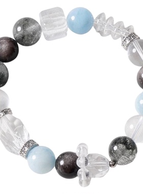 天然水晶手链白水晶手串