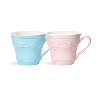 【情人节礼物】WEDGWOOD欢愉假日马克杯礼盒情侣对杯陶瓷咖啡杯