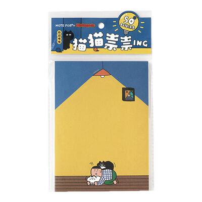韩国插画师猫猫便签本B6拍纸本