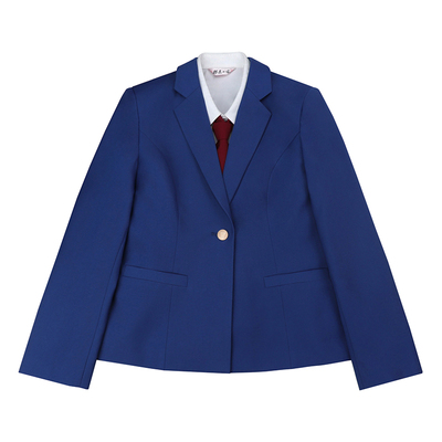 花绀色一粒扣JK西服DK套装