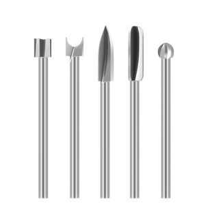 雕刻刀牙机雕刻刀头白钢定珠刀电动木雕工具磨头刻刀钻头2.35mm