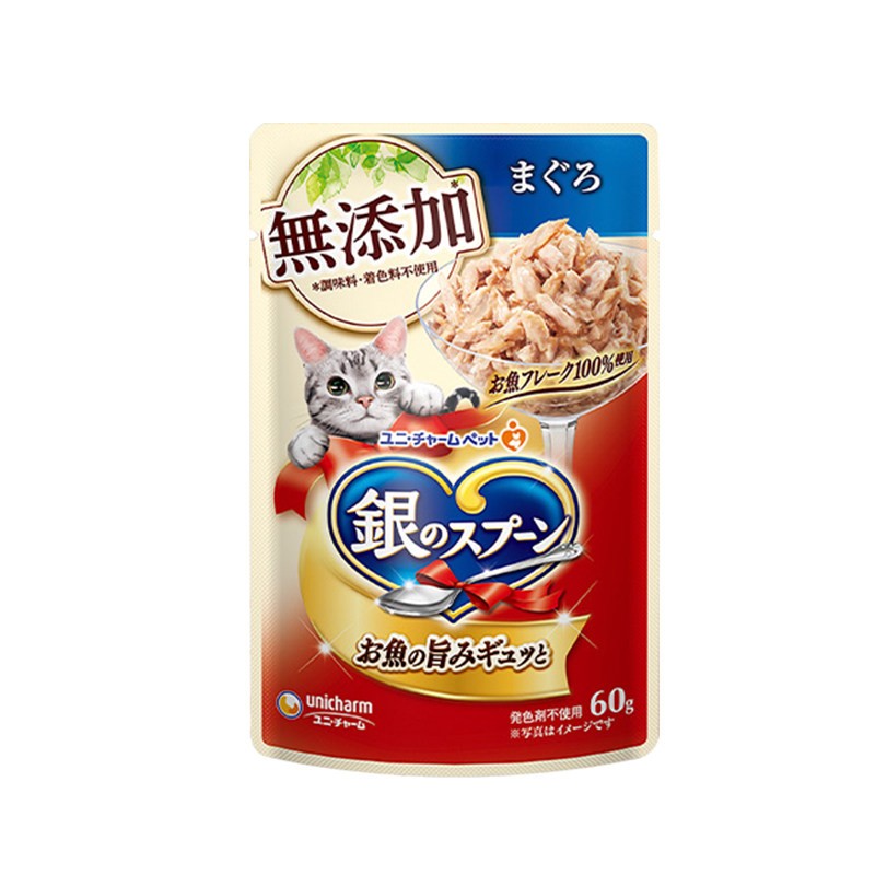 佳乐滋银勺猫罐头软包猫咪零食泰国金枪鱼鸡肉湿粮60g*4包尝鲜装