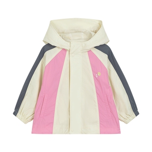 马拉丁儿童外套25秋装新款男童小童连帽小狗耳朵夹克外套