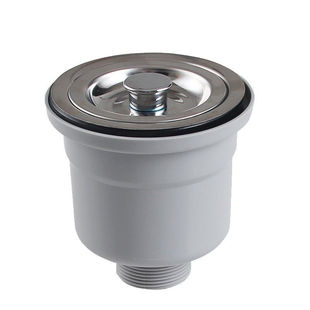 阳台陶瓷洗衣池304下水器 大理石洗衣槽开孔90mm下水管排水管套装