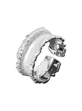 ionsshop锡纸花边磨砂戒指环