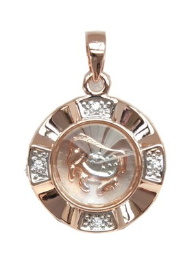 时来运转吊坠项链18k属相转运