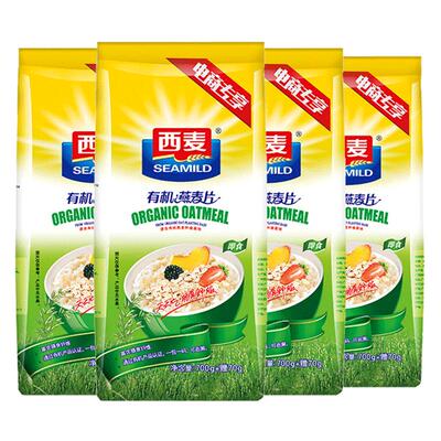 囤货西麦有机770g0添加蔗糖健身