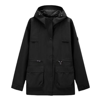 探路者防风防水女秋冬冲锋衣