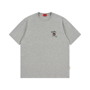 GOODBAI GOODEES×minini 后背乐队印花宽松短袖T恤