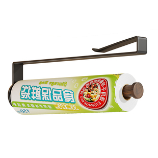 胡桃木厨房用纸挂架专用纸巾架卷纸架保鲜膜厨纸收纳挂架支架