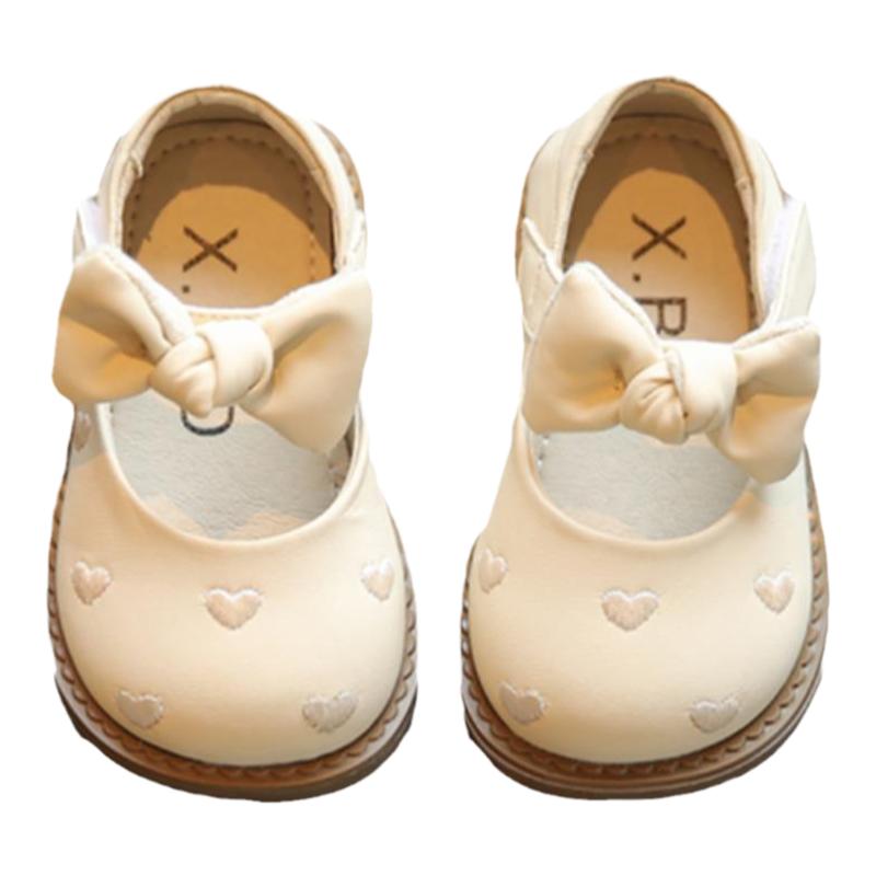 女宝宝鞋子软底婴儿学步鞋小童公主鞋秋冬1一2-3岁真皮女童小皮鞋