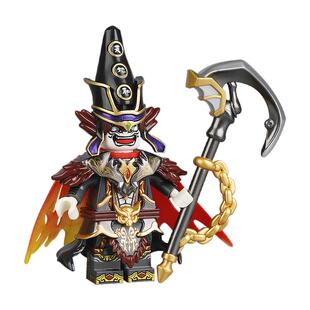 库造工作室黑白无常国产积木MOC第三方人仔国潮拼装模型玩具手办