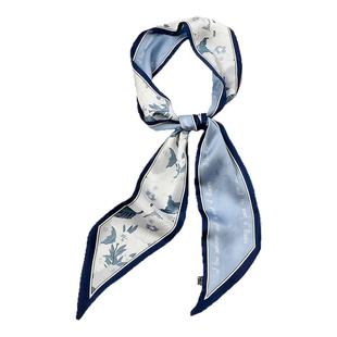 INSINUER「石原里美」丝巾小长条女春秋复古花朵领巾绑包ins发带