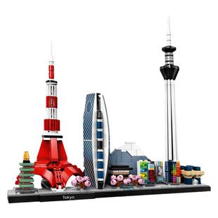 中国积木21051东京天际线晴空塔城市街景地标建筑拼装玩具摆件